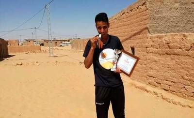 Lehsen Sidahme, saharaui y veleño por adopción, cuarto en el Maratón del Sahara