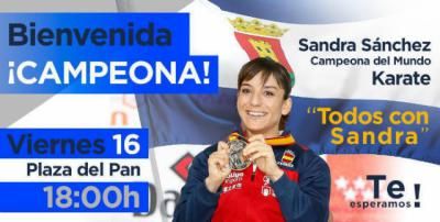 'Todos con Sandra Sánchez', este viernes en la Plaza del Pan