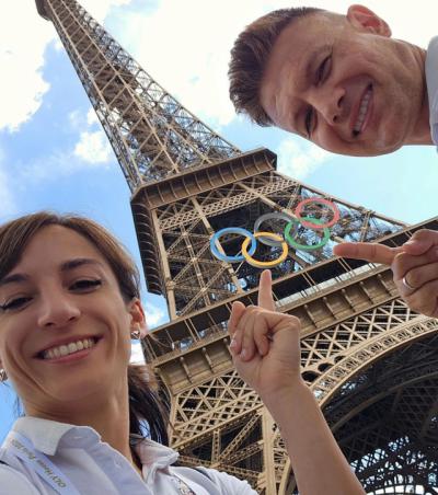 El viaje de Sandra Sánchez a París para disfrutar de los Juegos Olímpicos