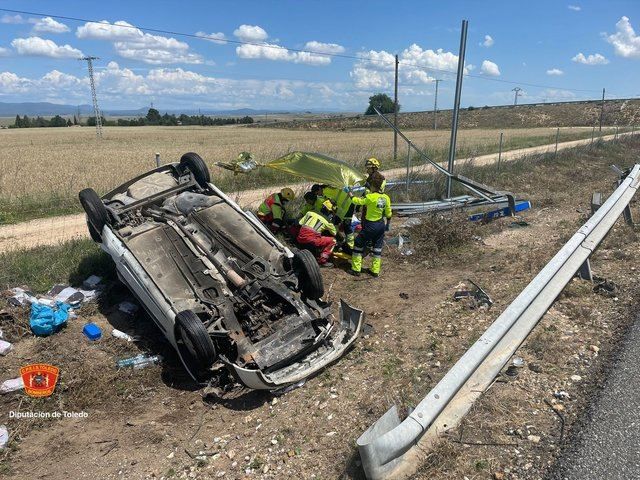 Dos heridos tras un accidente en la A-5