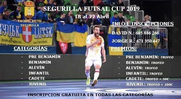 ¿Te gusta el fútbol sala? apúntate a la Segurilla Futsal Cup 2019