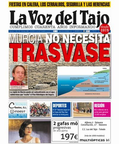 Portada septiembre | Las aguas subterráneas de Murcia -y las granjas porcinas a 8 kilómetros-