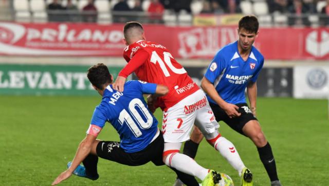 Imagen del Real Murcia-Sevilla At. De ayer en La Nueva Condomina.