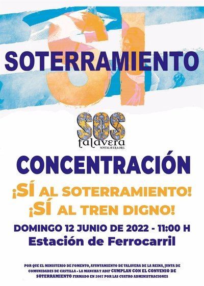 SOS Talavera se concentrará para reclamar el soterramiento del AVE