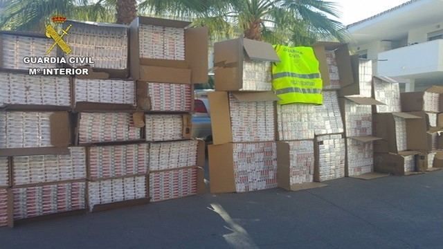 La Guardia Civil incauta 32.480 cajetillas de tabaco, dejando 14 detenidos y 5 investigados