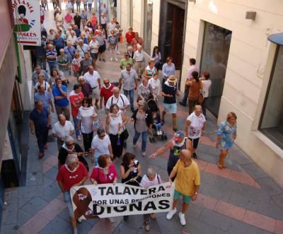 Vuelven a salir a las calles talaveranas para reclamar unas 'pensiones dignas'