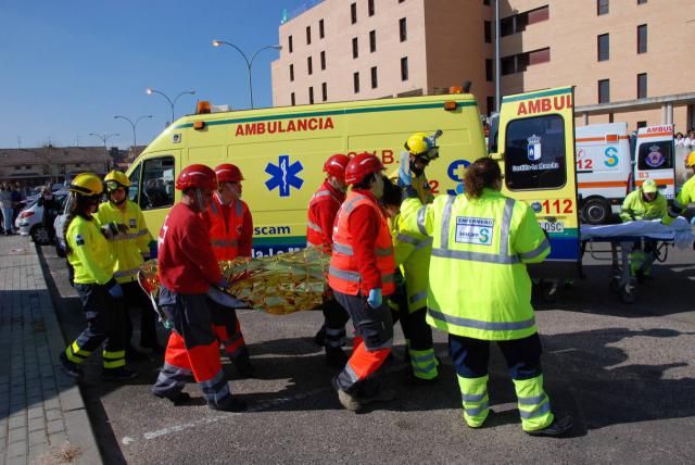 Simulacro de un accidente en Talavera | Foto: A. Martínez | SESCAM