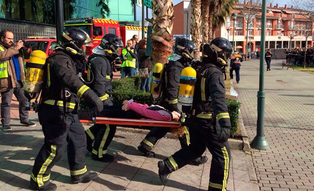 Exitoso simulacro de incendio en Cinébora Talavera