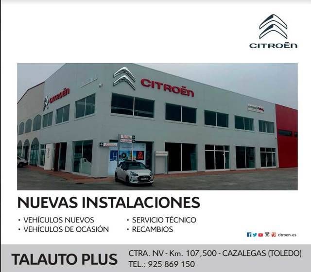 TALAUTO PLUS S.L. 
Tlfno: 925 869 150,citroen@talauto.com, www.grupotalauto.com