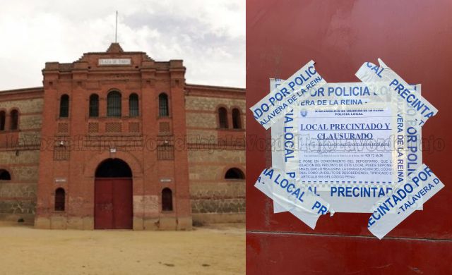 La Policía Local precinta la plaza de toros de Talavera