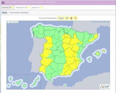 Registrada la máxima más baja para la época del año en Toledo, con 23,4ºC