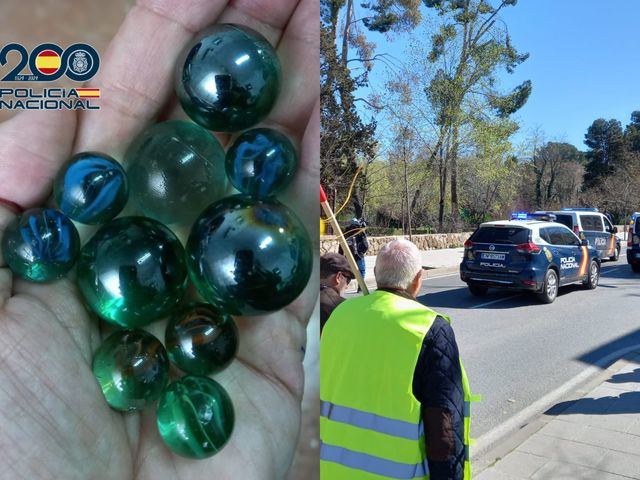 Detienen a dos manifestantes que lanzaron canicas y botellas a la policía en la tractorada