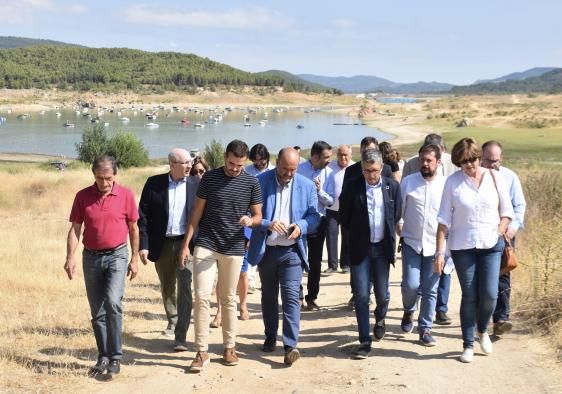 El vicepresidente del Gobierno regional, José Luis Martínez Guijarro, ha visitado hoy los embalses de cabecera del Tajo