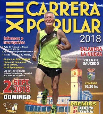 Talavera la Nueva celebrará la XIII edición de su Carrera Popular este domingo