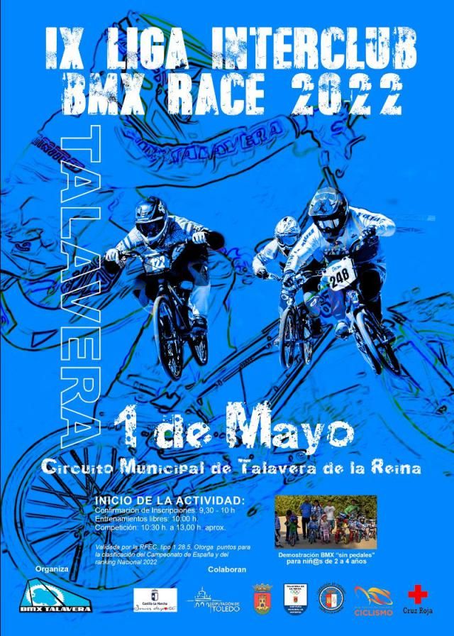 Talavera acogerá la primera prueba de la IX Liga Interclub BMX Race 2022