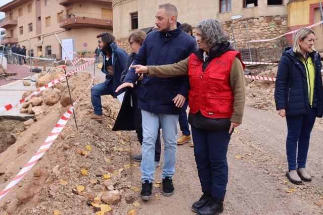 CLM trabaja ya en la reconstrucción de las infraestructuras hidráulicas para devolver la normalidad a Letur 