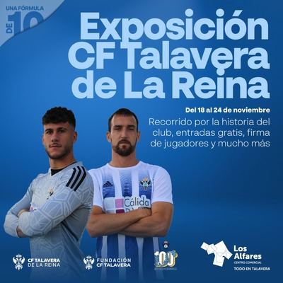 Los Alfares acoge una exposición de trofeos y camisetas del CF Talavera