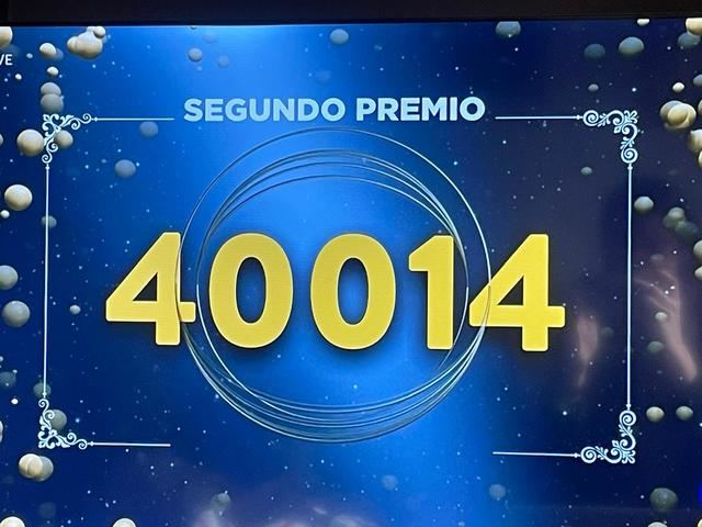 Acaba de salir el segundo premio: 40.014