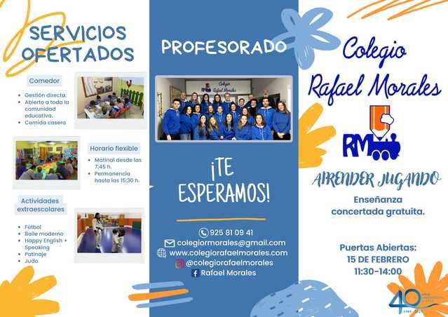 El Colegio 'Rafael Morales' celebra su Jornada de Puertas Abiertas