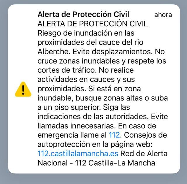 El 112 emite una alerta por riesgo de inundaciones en las proximidades del río Alberche