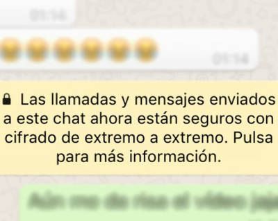 ¿Qué es el mensaje de seguridad de WhatsApp?