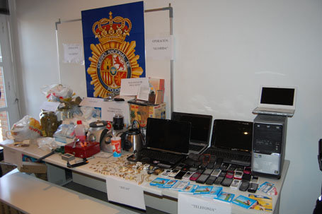 Muestra del alijo incautado por los agentes policiales. (Foto: J.F.)